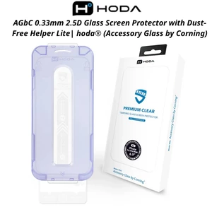 Kính Cường Lực Hoda Corning AGbC Cho iPhone 15-18 Series - Siêu Cứng, Viền Mỏng, Chống Trầy Xước -Kèm Khung