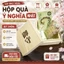 hộp gỗ móc khoá túi may mắn