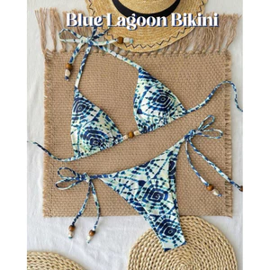 NUNG NIU - Bikini 2 Mảnh Hoạ Tiết Độc Lạ Đính Đá Cuốn Hút
