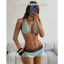 NUNG NIU - Bộ Bikini 3 Món Xanh Mint Chấm Bi Trendy Mùa Hè 2026