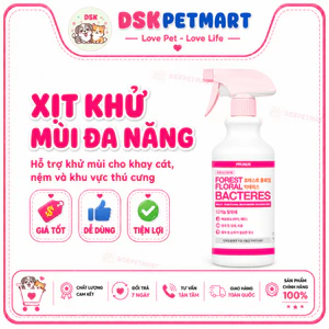 Xịt Khử Mùi Diệt Khuẩn Đa Năng Cho Thú Cưng Prunus Dr.Bacteres Hương Hoa Rừng - Chai 700ml