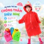 Áo Mưa Trẻ Em Chống Thấm Nước Cao Cấp RICHOUSE, Áo Mưa Bé Trai Bé Gái 5-7 Tuổi Hình Động Vật Dễ Thương
