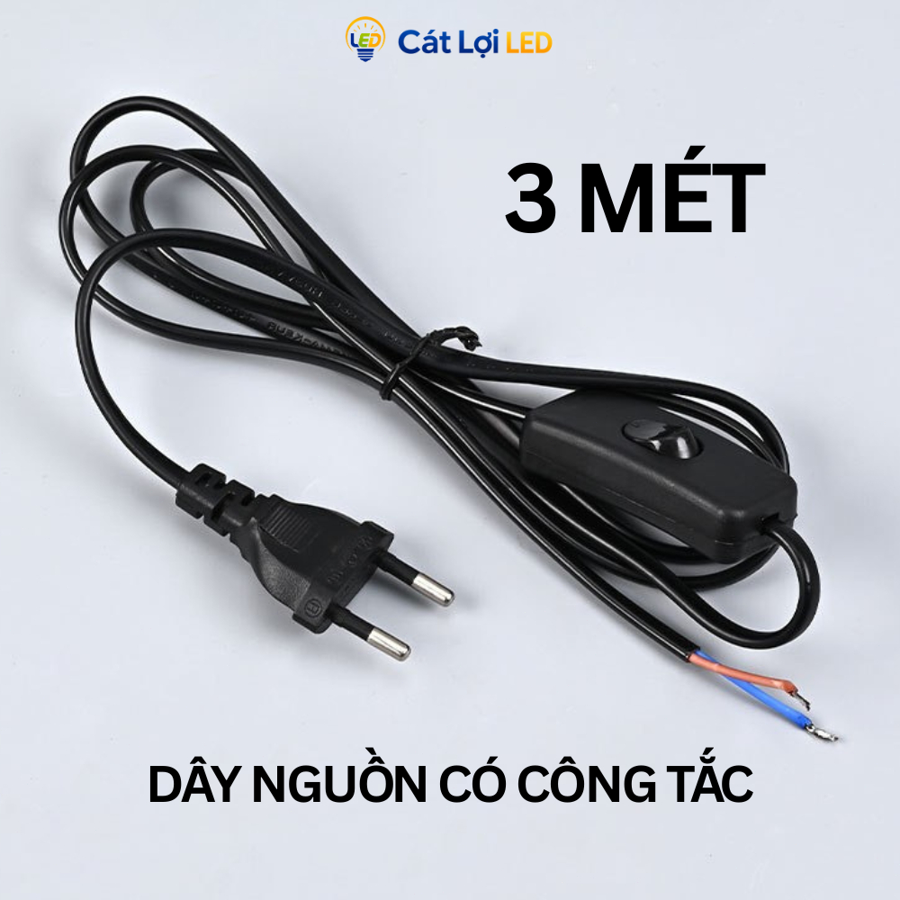 Dây đui đèn công tắc - có phích cắm, công tắc và đui đèn e27