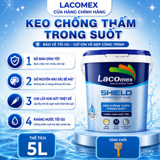 Keo chống thấm LACOMEX chống thấm mọi bề mặt sân nhà, sân thượng, vết nứt, keo chống thấm trong suốt thẩm mỹ KEO1