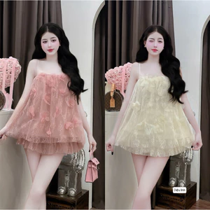 Set váy ren hoa cắt đính xinh lắm ạ🥰🥰