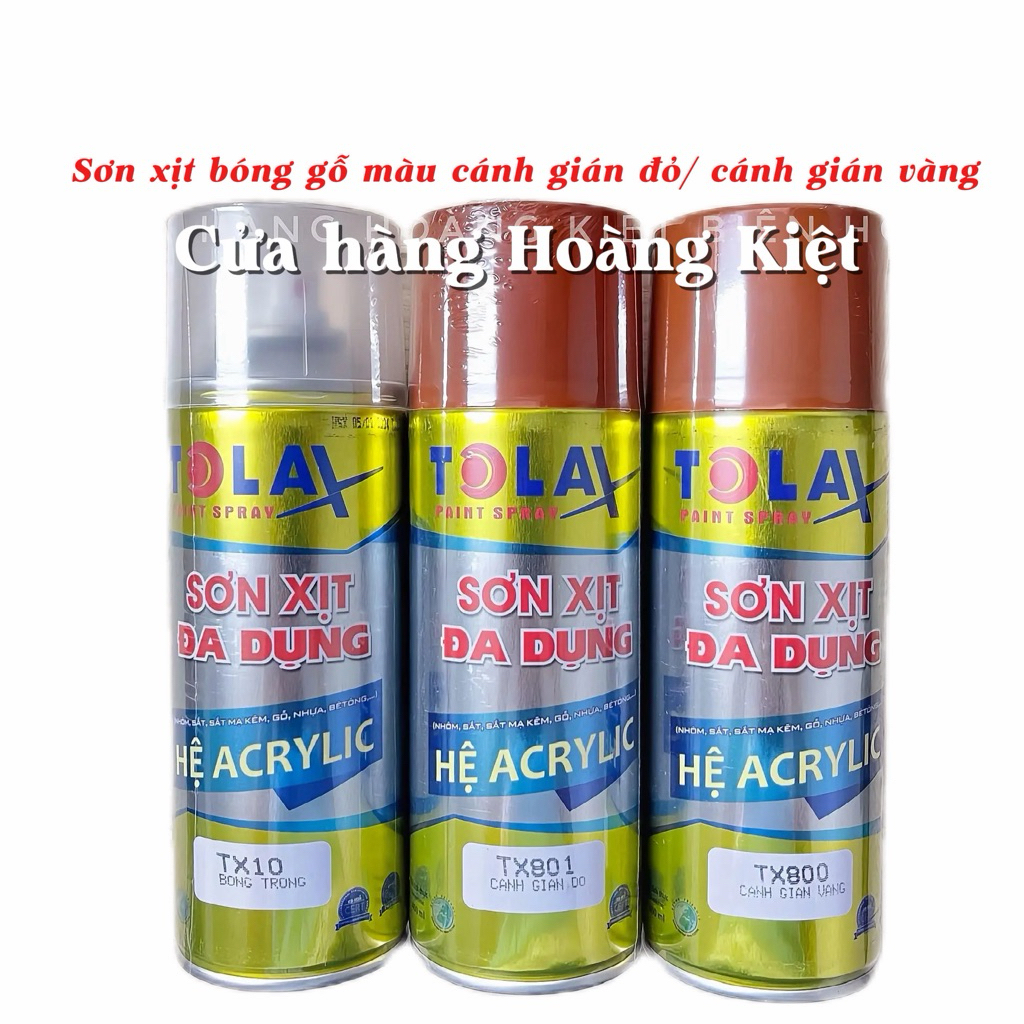 Sơn Xịt Bóng Gỗ Màu Cánh Gián Vàng, Cánh Gián Đỏ Làm Sáng Mới Vân Gỗ Tự Nhiên