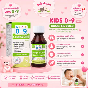 Siro Cảm Cúm Cho Bé COUGH & COLD SYRUP FOR KIDS cho bé từ 0 đến 9 tuổi date 2028