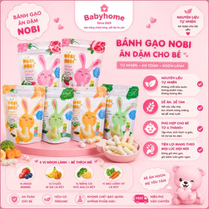 bánh gạo ăn dặm hữu cơ cho bé Nobi Nobi vị quả mọng 15g (Từ 8 tháng tuổi)