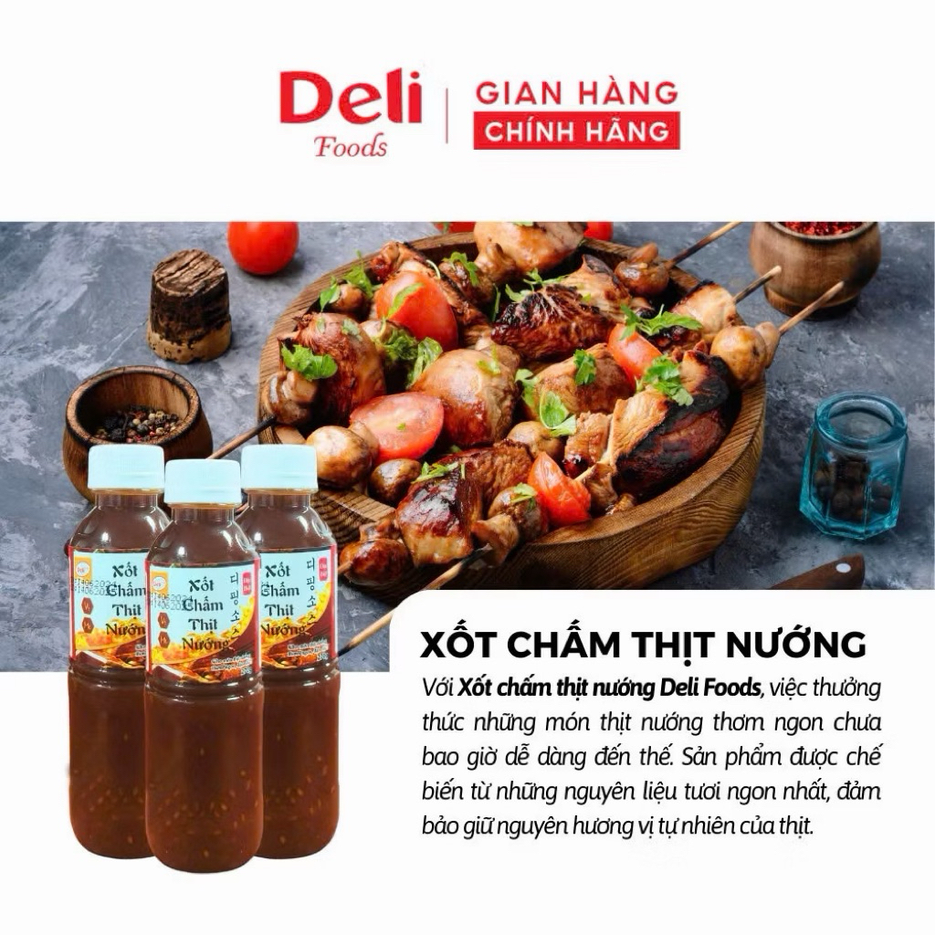 Xốt Me Chấm Thịt Nướng 115g – Nước Chấm BBQ Hàn Quốc Deli Foods Chuẩn Vị