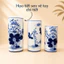 Ống Hương, Lọ Đựng Hương Bàn Thờ Bát Tràng Men Lam( Hàng Vẽ Kĩ ) Hoạ Tiết Sen H18-H25