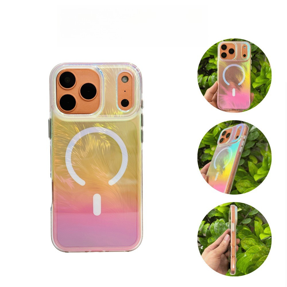 [Chính Hãng] Ốp Lưng WIWU Feather Ánh Xà Cừ Cầu Vồng Từ Tính MagSafe iPhone 17 Pro Max / 17 Pro / Air