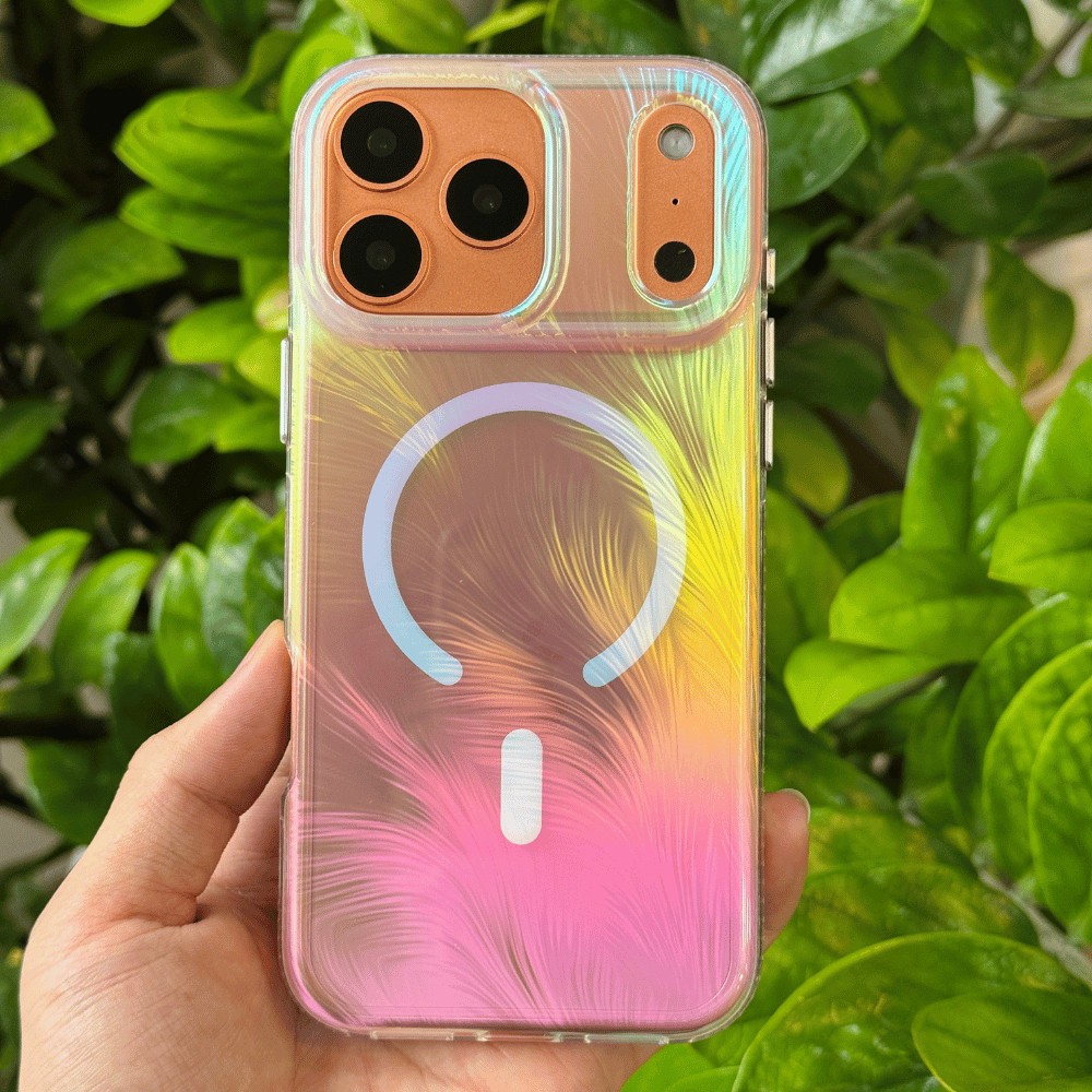 [Chính Hãng] Ốp Lưng WIWU Feather Ánh Xà Cừ Cầu Vồng Từ Tính MagSafe iPhone 17 Pro Max / 17 Pro / Air
