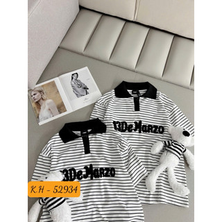 Áo Polo Kẻ 13DMZZ Kèm Gấu
