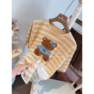 Áo Thun Giấy Họa Tiết Gấu Cute QCCC Cao Cấp