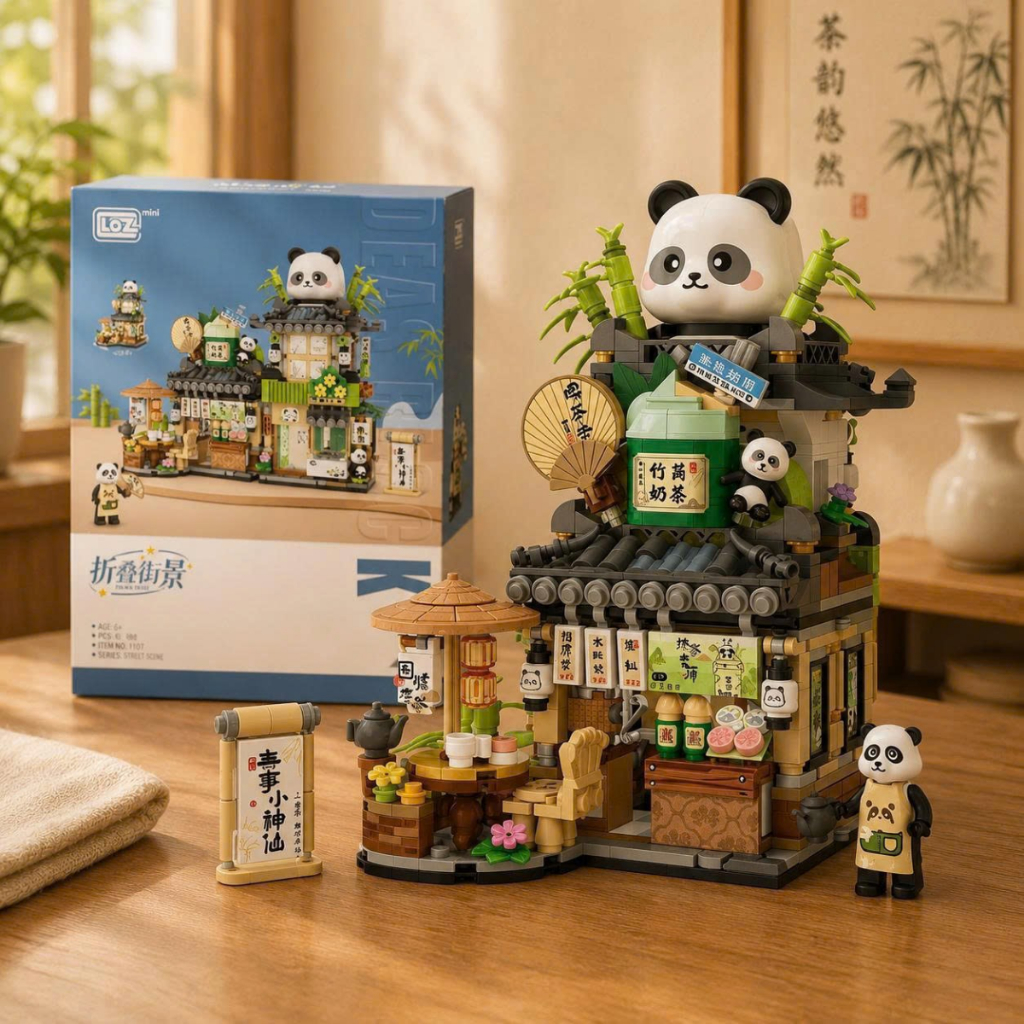 Đồ Chơi Lắp Ráp Khối Xây Dựng LOZ Mini - Mô Hình Cửa Hàng Đường Phố Phong Cách Nhật Bản
