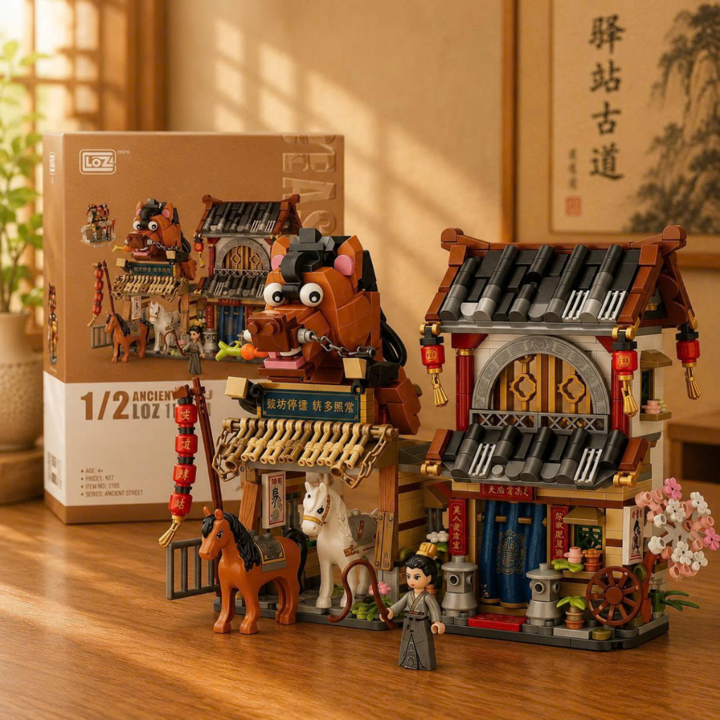 Đồ Chơi Lắp Ráp Khối Xây Dựng LOZ Mini - Mô Hình Cửa Hàng Đường Phố Phong Cách Nhật Bản