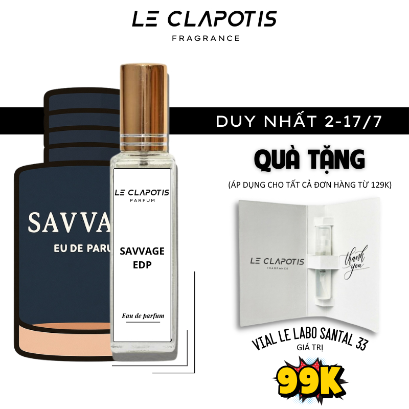 Nước Hoa Nam Le Clapotis Sau Vát EDP Chính Hãng Lưu Hương Lâu Mùi Nam Tính Mạnh Mẽ Cuốn Hút
