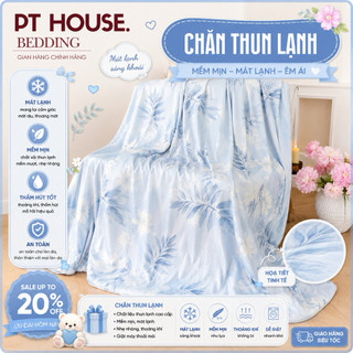 Chăn Hè Thu Lụa Tencel Mát Lạnh Nhiều Họa Tiết Hoa Sang Trọng - Chăn Điều Hòa Trần Bông Mỏng Nhẹ Decor Phòng Ngủ Cao Cấp