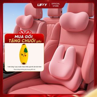 Gối Tựa Đầu & Tựa Lưng Ô Tô HELLO LEIBOO Công Thái Học Tai Thỏ Memory Foam Mềm Mại - ComfyRab