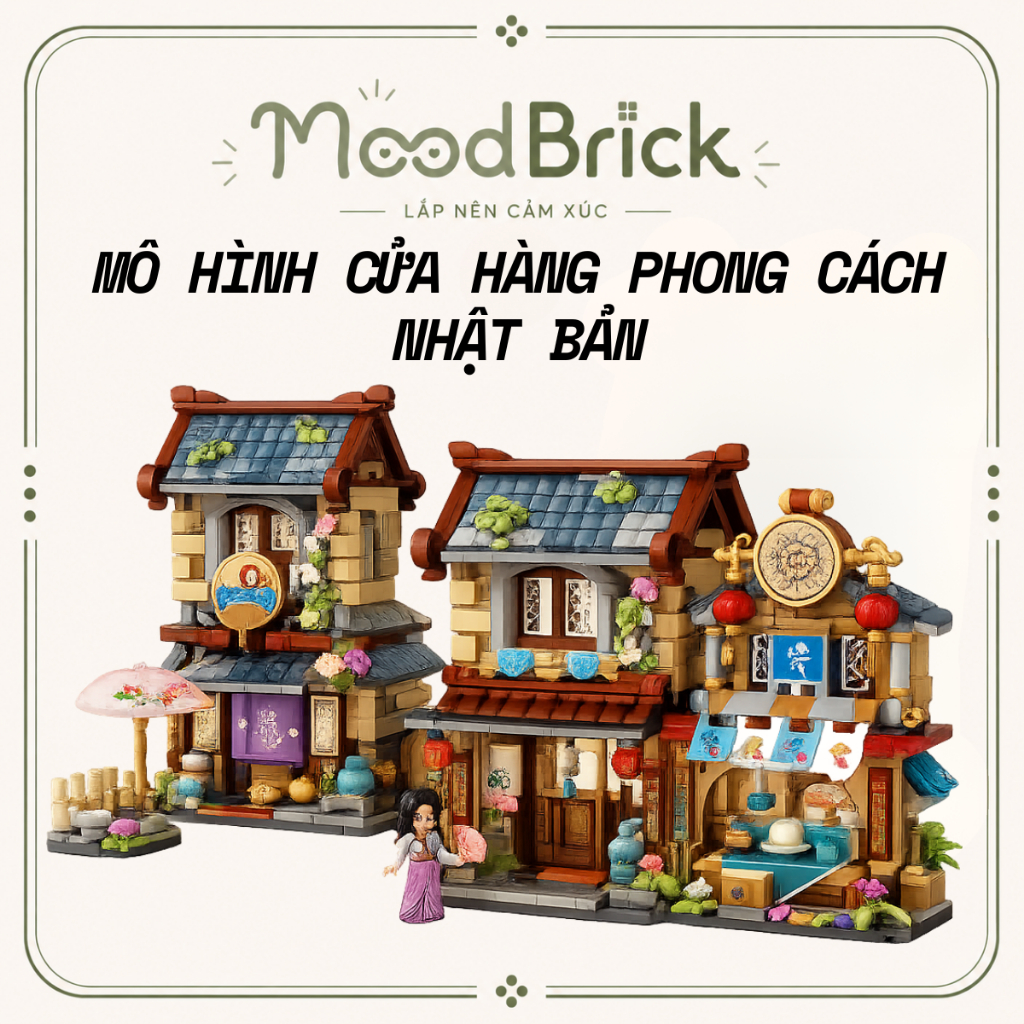 Đồ Chơi Lắp Ráp Khối Xây Dựng LOZ Mini - Mô Hình Cửa Hàng Đường Phố Phong Cách Nhật Bản