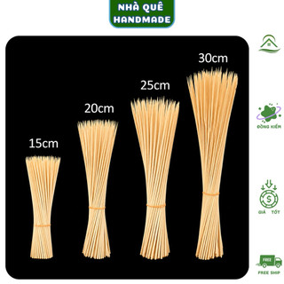 Que Tre Xiên Đa Năng Dùng Làm Hoa Handmade, Xiên Thịt Nướng BBQ, Đồ Thủ Công DIY - Tre Tự Nhiên Nhiều Kích Thước