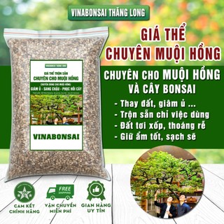Đất Trồng MUỘI HỒNG - Giá thể Vinabonsai MH01 , Trộn Sẵn, Giữ Ẩm Tốt, Thoáng Khí, Rễ Tốt, Thân Khoẻ
