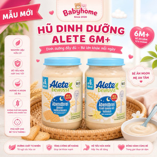 Hũ Ngũ Cốc Dinh Dưỡng Alete Cho Bé Từ 6 Tháng, Hũ Ăn Dặm Bổ Sung Đầy Đủ Dinh Dưỡng Cho Bé 190g