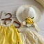 {HÀNG ODER} Set Bộ Bé Gái Hoa Hồng Vàng Vintage Cao Cấp – Áo Babydoll + Quần Bloomers / Sam Sứa kids