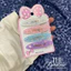 Kẹp mái Oval Xà Cừ Ánh Hologram custom tên theo yêu cầu @thebrowniehouse.vn