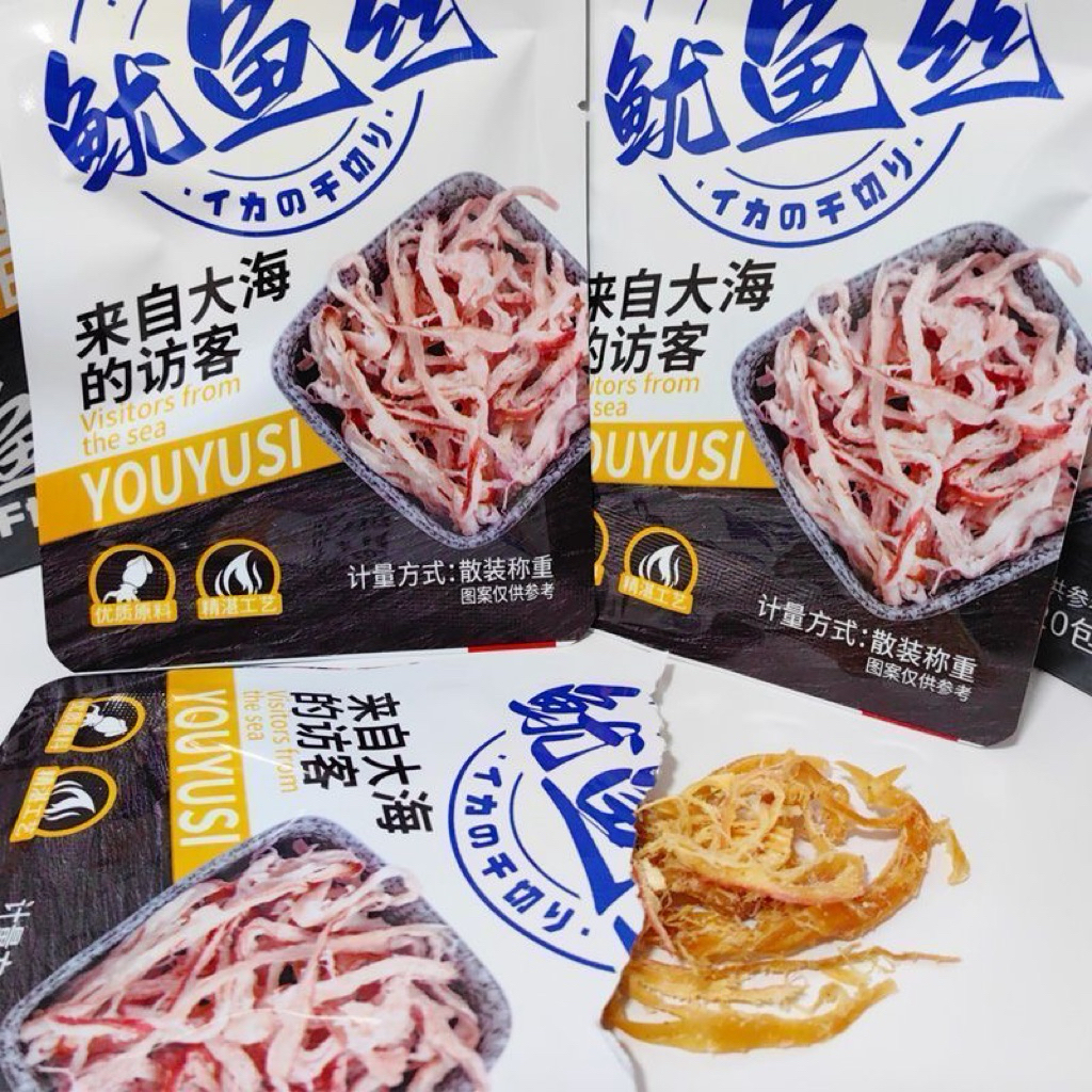 Khô mực xé sợi dai ngon đậm đà- Nhâm nhi cực ngon