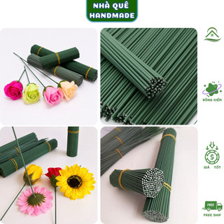 10 Kẽm Cành Cắm Hoa Sáp Handmade 30/40cm, Làm Hoa Len, Hoa kẽm nhung…