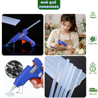 Súng Bắn Keo Nến Công Suất 20W đa năng, nhỏ gọn Máy bắn keo silicone làm đồ handmade