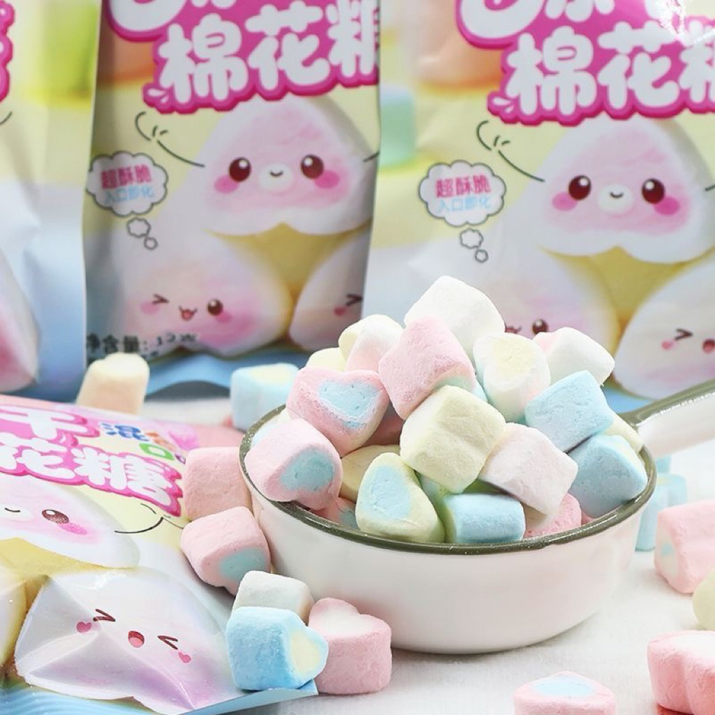 Kẹo bông gòn- Mashmallow sấy giòn, Giòn tan, ngọt ngào, "bùng nổ" vị giác