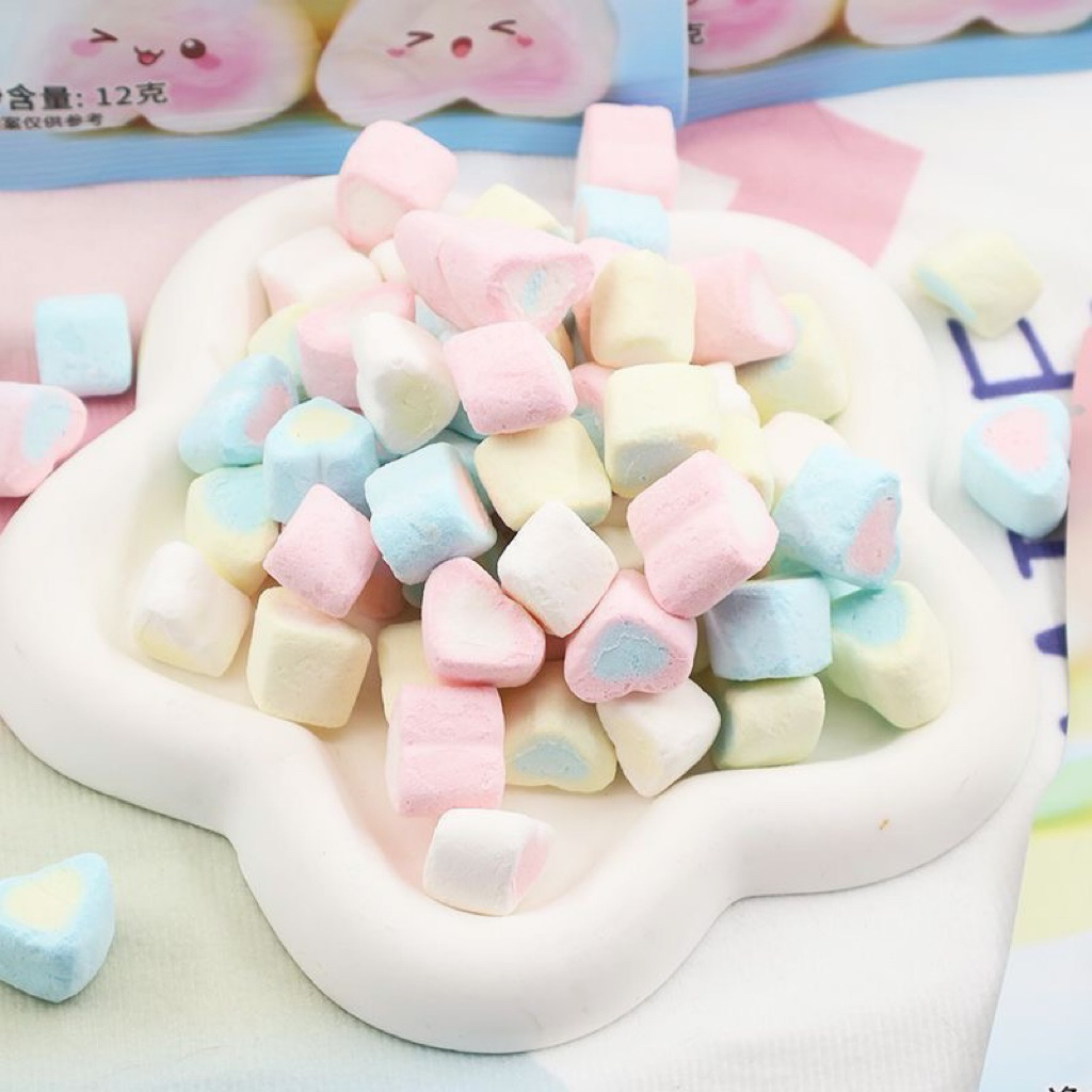 Kẹo bông gòn- Mashmallow sấy giòn, Giòn tan, ngọt ngào, "bùng nổ" vị giác