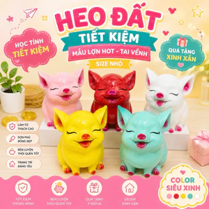 Heo đất tiết kiệm mẫu Lợn Hot tai vểnh size nhỏ dễ thương