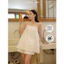 Set áo dây ngắn Babydoll trắng - Hàng Thiết Kế - TY CLOTHING