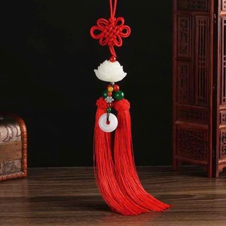 [BST An Hành 3] Khánh Treo Xe Ô Tô Gỗ Hoàng Dương Khắc Hoa Sen