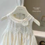 {HÀNG ODER} SAM SỨA KIDS – Áo Bé Gái Hoa Hồng Cổ Ren Tiểu Thư Hàn Quốc | Áo Babydoll Xòe Mềm Mát Cao Cấp