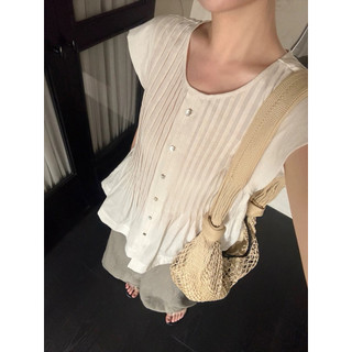 𝙎𝘼𝙈 𝙏𝙊𝙋 - Áo Linen TƯNG PRE Dập Ly