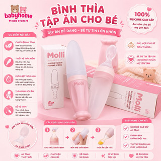Bình thìa ăn dặm silicone Molli