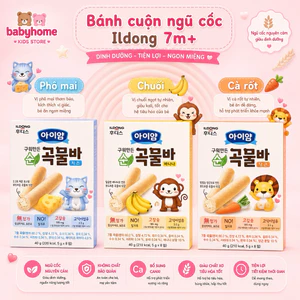 Bánh ăn dặm ngũ cốc Ildong hình ống vị Phô Mai 40g
