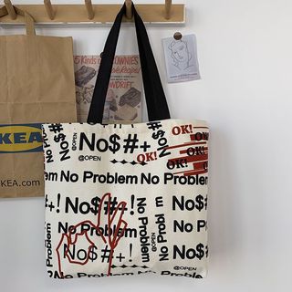 Túi Vải Canvas Lớn Street Style Hoạ Tiết Cute MEILI STORE