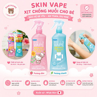 Xịt chống muỗi côn trùng cho bé Skin Nhật Bản 200ml giúp đuổi muỗi xua đuổi côn trùng