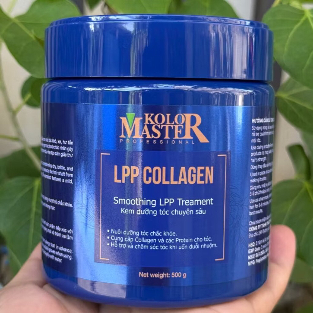 KEM HẤP PHỤC HỒI tóc hư tổn LPP COLLAGEN KolorMaster 500ml