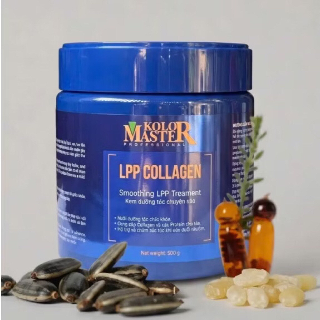 KEM HẤP PHỤC HỒI tóc hư tổn LPP COLLAGEN KolorMaster 500ml