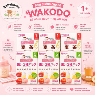 TRÀ WAKODO NHẬT BẢN CHO BÉ ĐỦ VỊ ĐIỆN GIẢI, HOA QUẢ, LÚA MẠCH