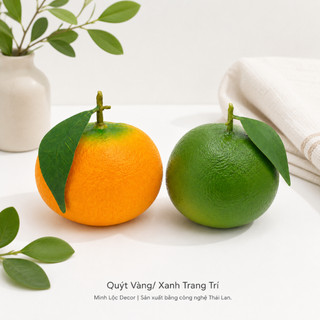 Trái Quýt Xanh/ Vàng trang trí | Trái Cây Nhựa foam, Trái Cây trang trí, Trái Cây Mô Hình