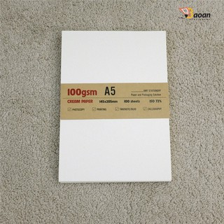 Giấy Fort Kem 100gsm Cắt Sẵn A4/A5 Fit/A6 Fit - Xấp 100 Tờ - Giấy In, Làm Planner, Bullet Journal, Sketch, Ghi Chép