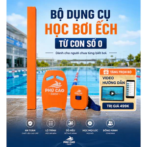Combo Học Bơi Cho Người Mới (Phao lưng + Phao cây + Phao tim + Video hướng dẫn)