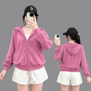 Áo Khoác Nữ Form Rộng CÓ BIGSIZE Tay Dài Bo Gấu Phối Viền Màu Cá Tính Có Túi Trong KHOAC10